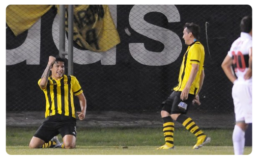 Federico Santander coule Olimpia Federico Santander coule Olimpia